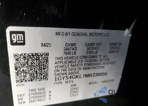 1GYS4GKL7MR338004